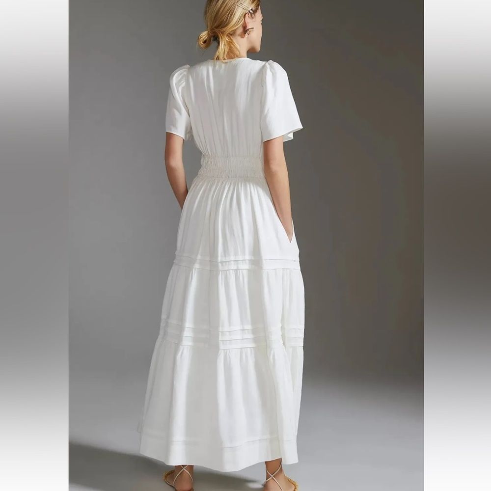 Anthropologie White Somerset Maxi Dress - Picture 9 of 10